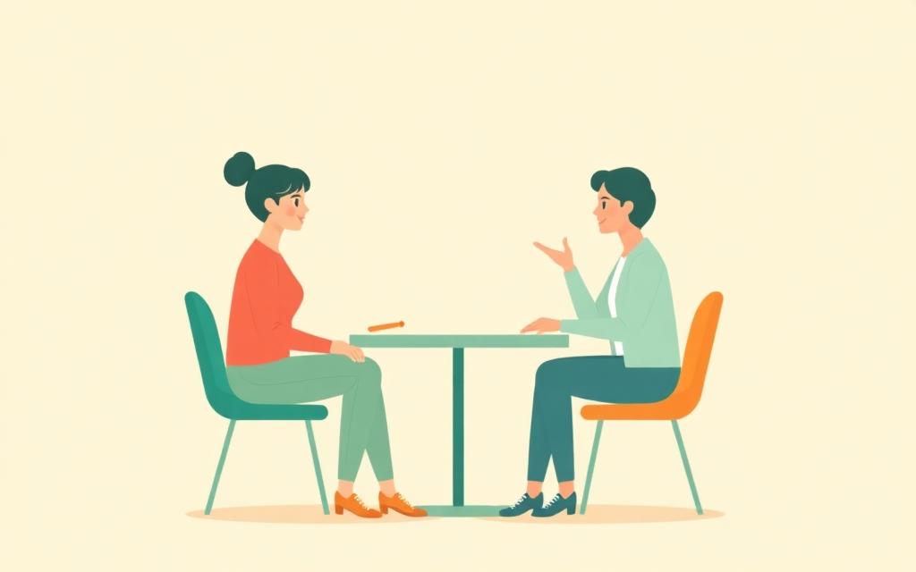 Illustration of two people working in a pair